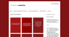 Desktop Screenshot of jorgenlabanca.com